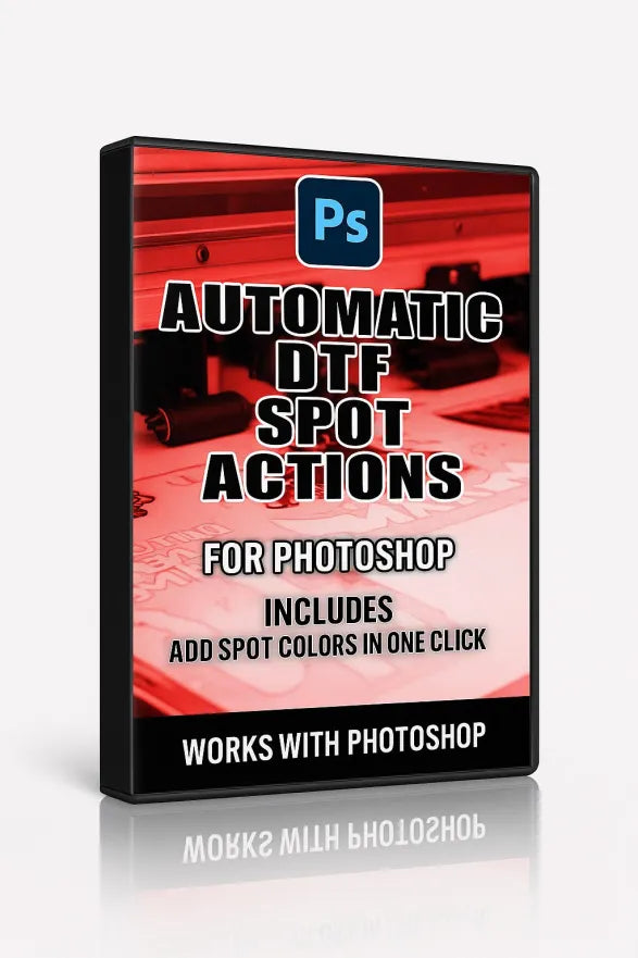Automatic DTF spot actions for photoshop 2025